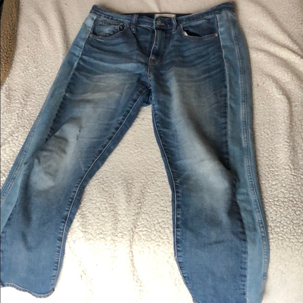 Madewell Cruiser Straight Tuxedo Jeans